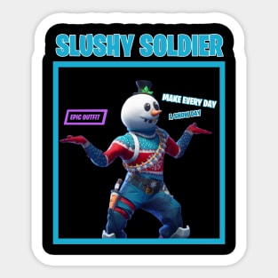 Slushy Soldier Sticker